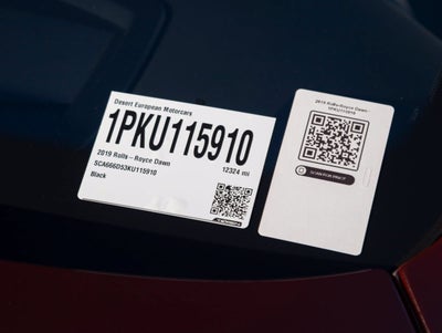 2019 Rolls-Royce Black Badge Dawn Adamas Edition