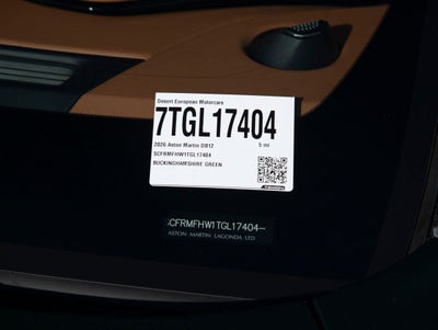 2026 Aston Martin DB12 S