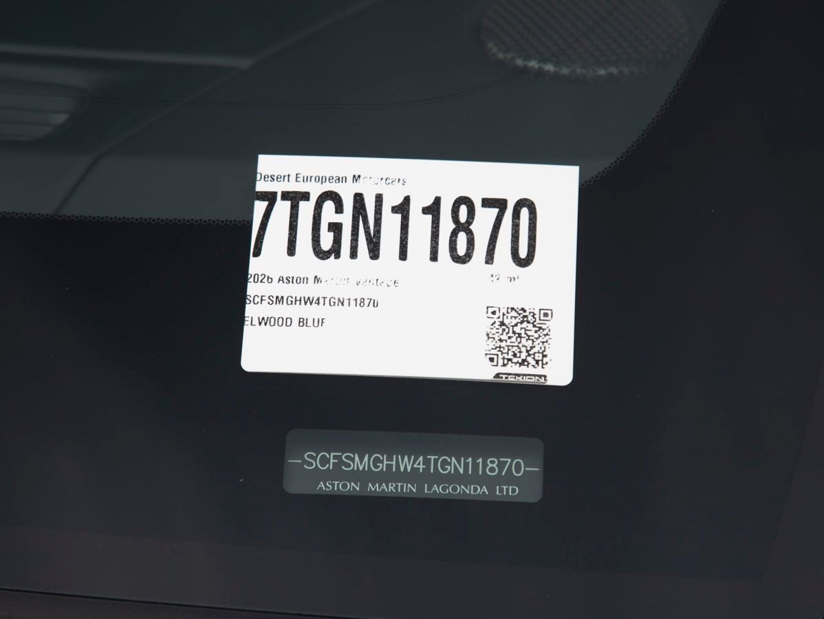 2026 Aston Martin Vantage Base