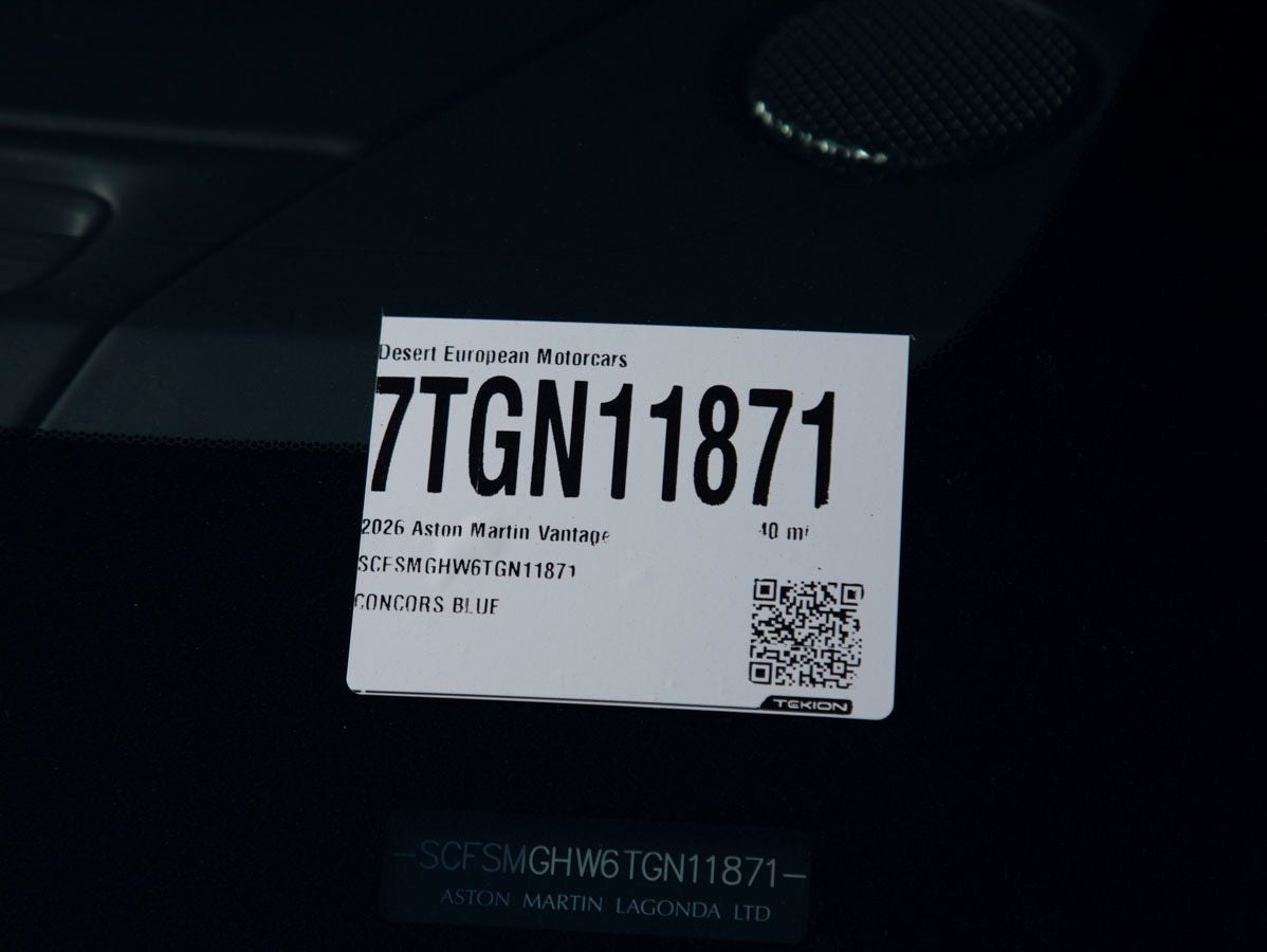 2026 Aston Martin Vantage Base