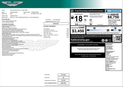 2026 Aston Martin Vantage Roadster