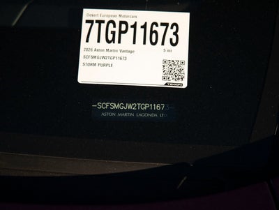 2026 Aston Martin Vantage Roadster