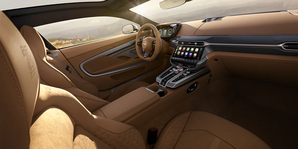 5.2-liter twin-turbocharged V12 of the Aston Martin Vanquish 25th Anniversary Edition.