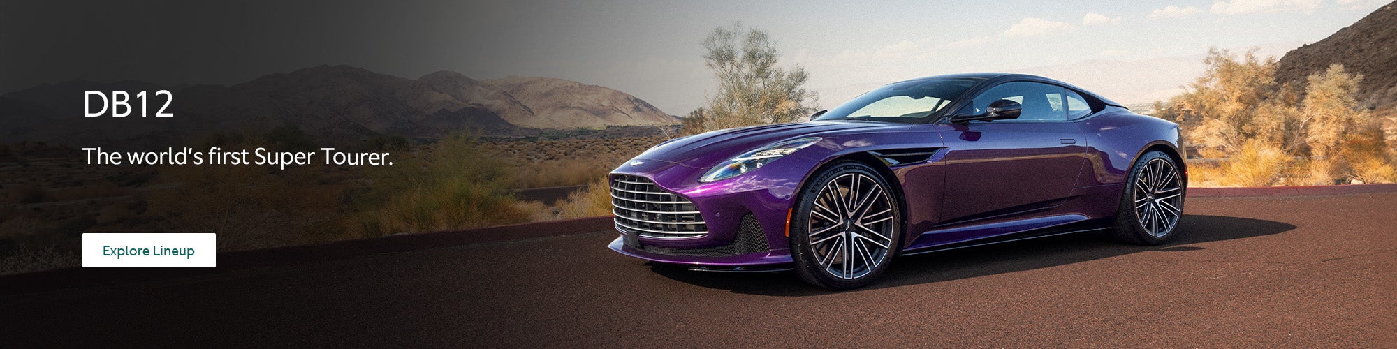 Side facing Aston Martin DB12 parked