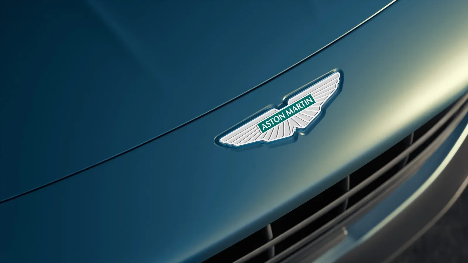 Aston Martin Vantage Roadster hood badge detail
