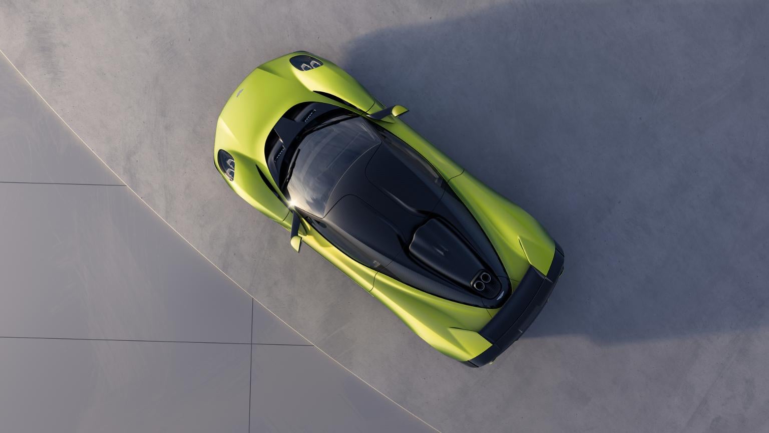 2026 Aston Martin Valhalla top view