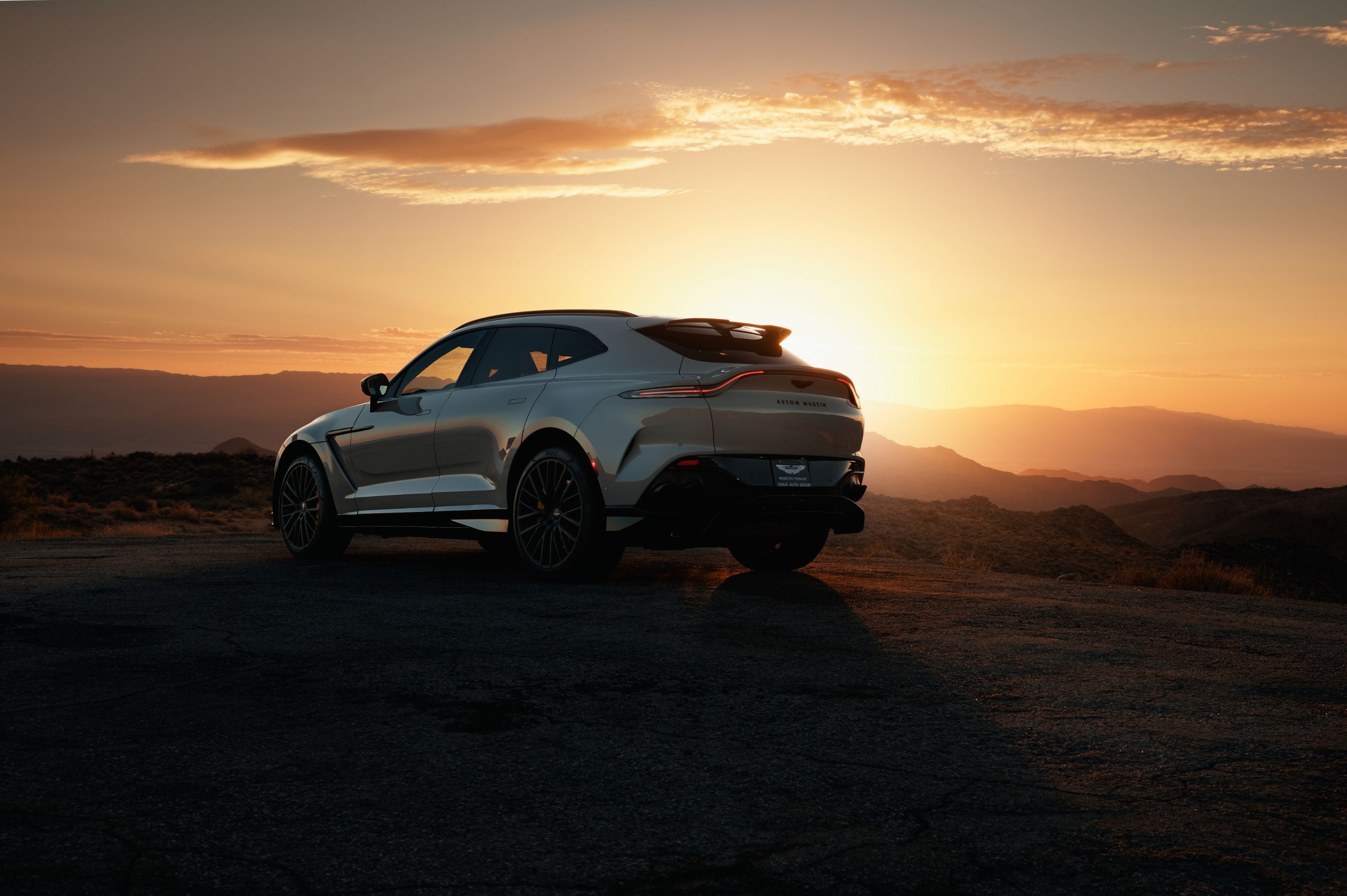 Aston Martin DBX Back View in Rancho Mirage CA