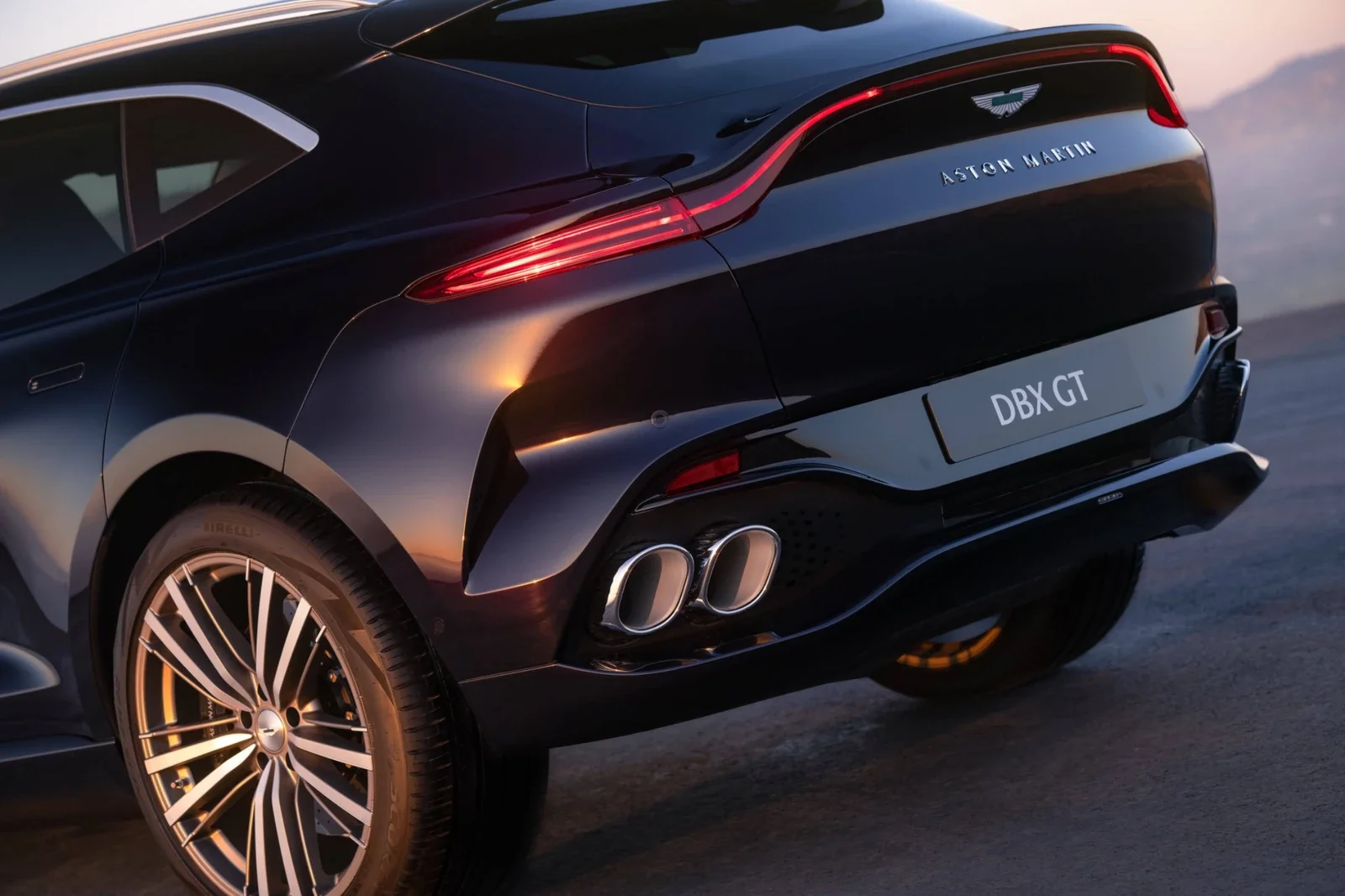 Aston Martin DBX GT rear exhaust detail