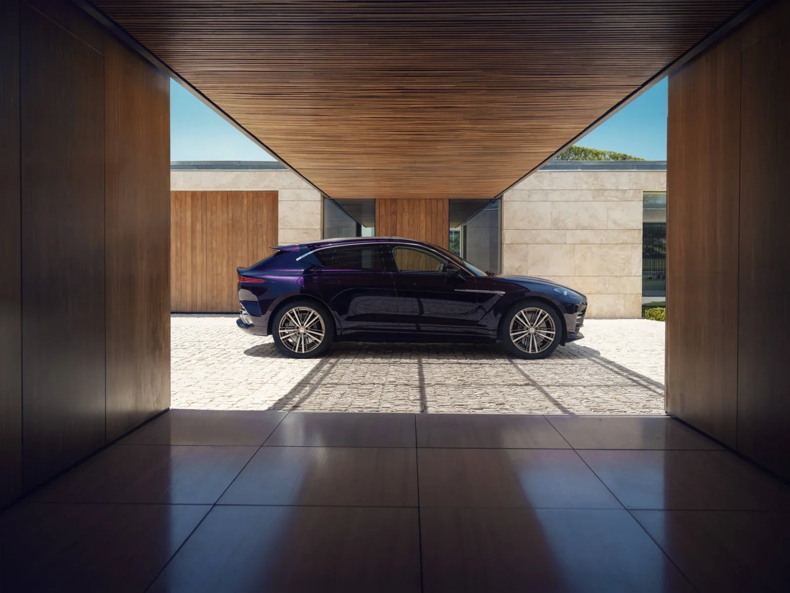 Aston Martin DBX GT side profile at Aston Martin Rancho Mirage