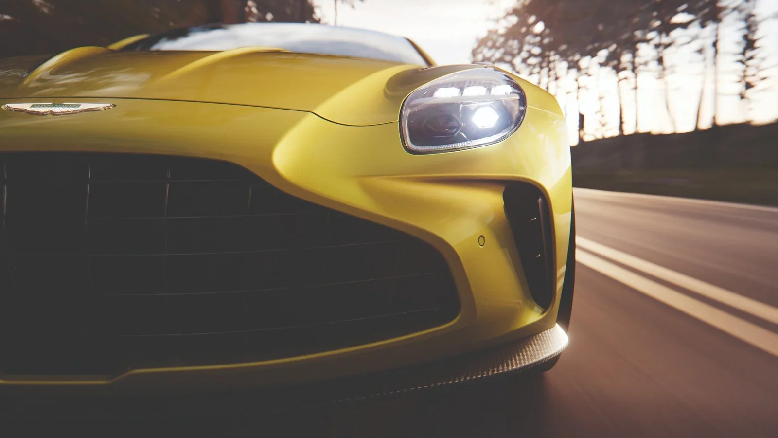 Aston Martin Vantage front grille detail