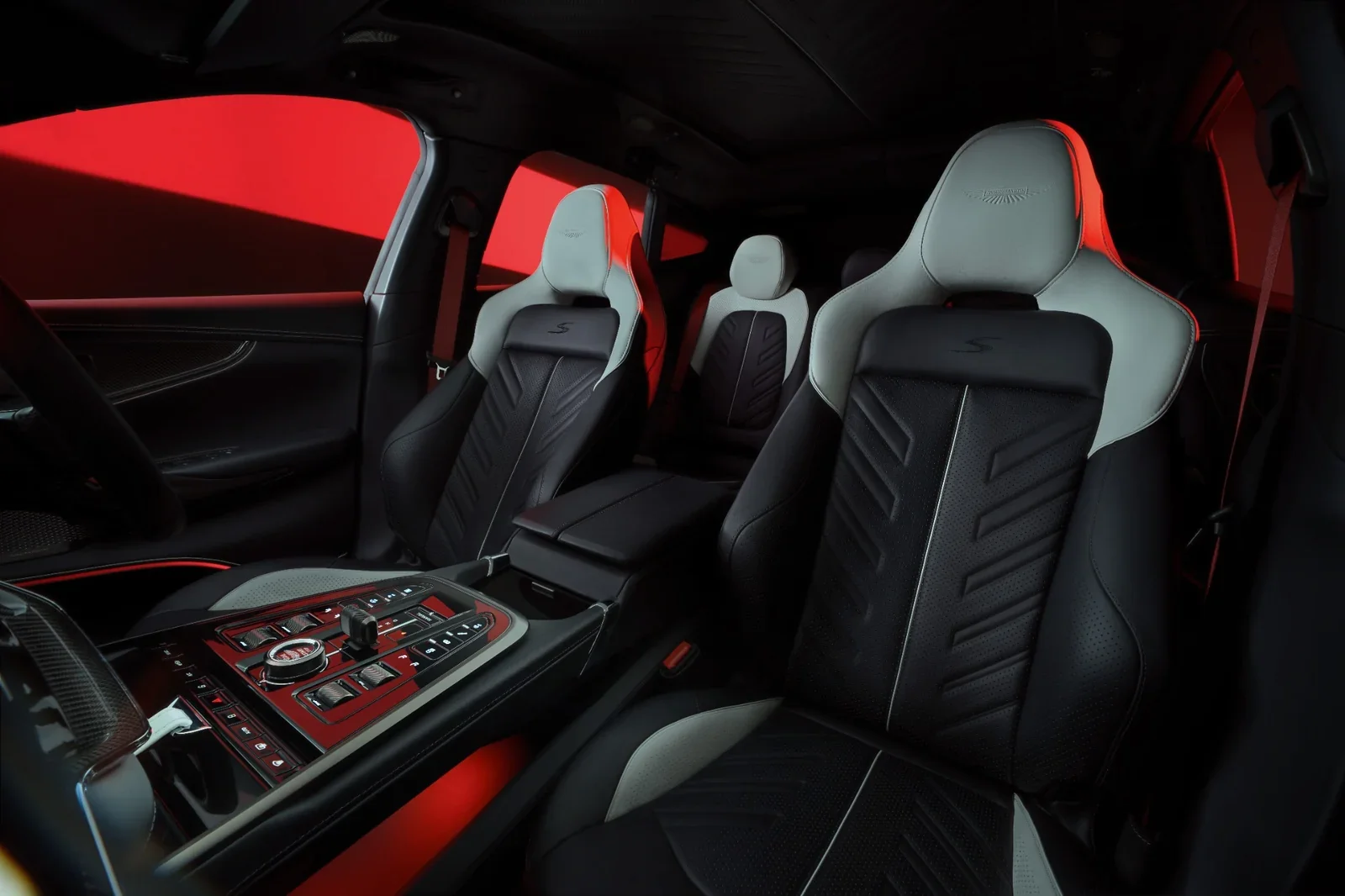 Aston Martin DBX S front seats interior at Aston Martin Rancho Mirage