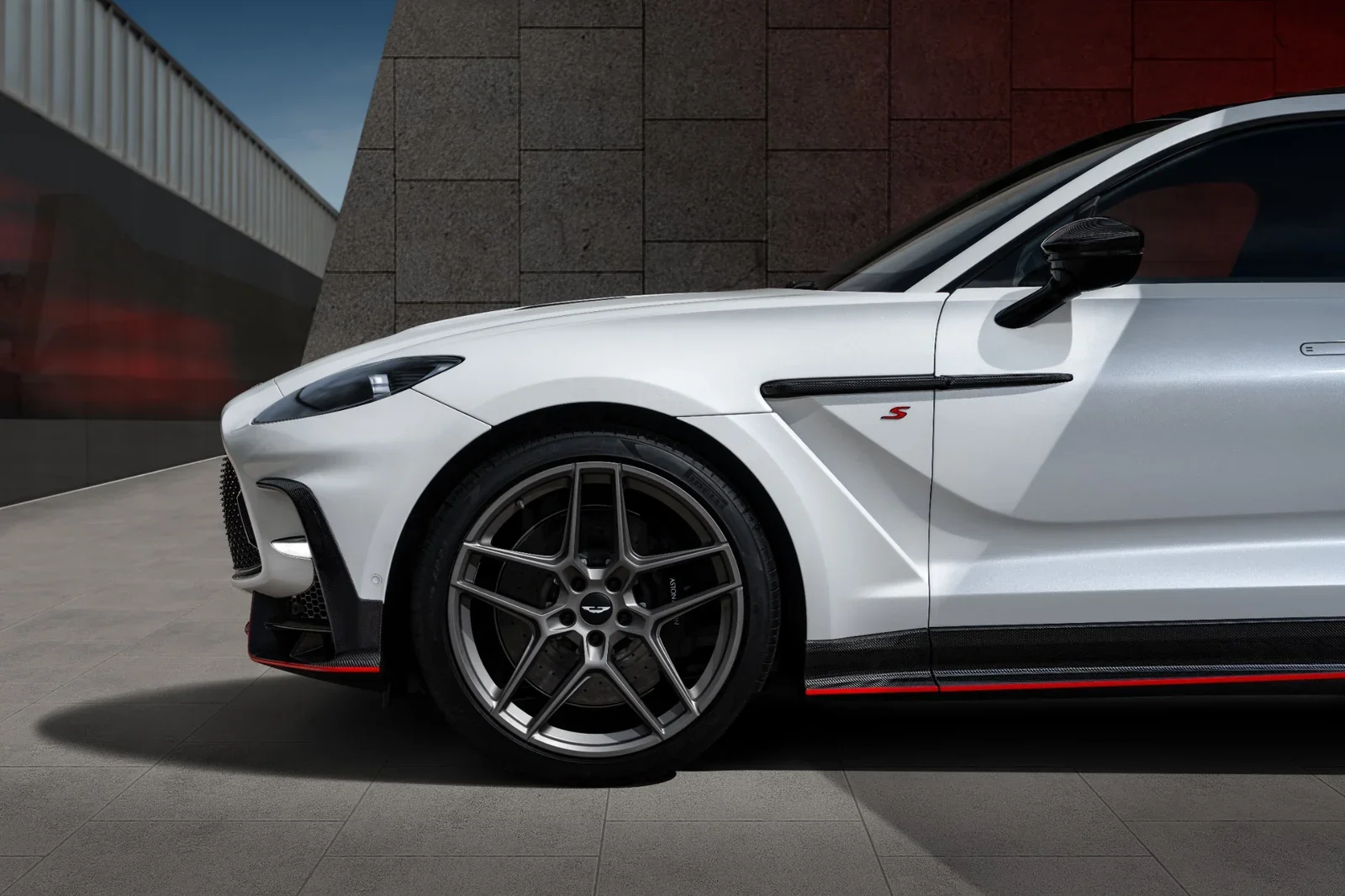 Aston Martin DBX S front wheel and side detail